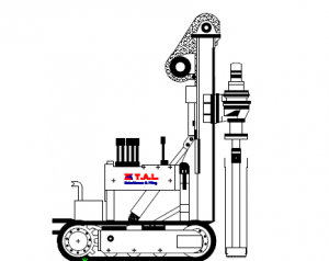 rotary bored small (Open Bore Pile)